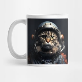 Astronaut Cat in Space - Maine Coon Mug